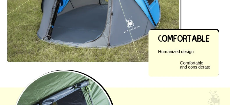 Cheap Goat Tents Outland 2 3 People Single Layer Rain Proof Quick Tent Camping And Account Throwing Leisure Outdoor Camping Tent   